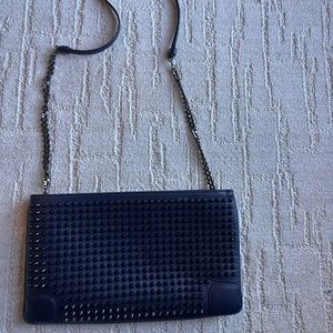 CHRISTIAN LOUBOUTIN Studded leather clutch
